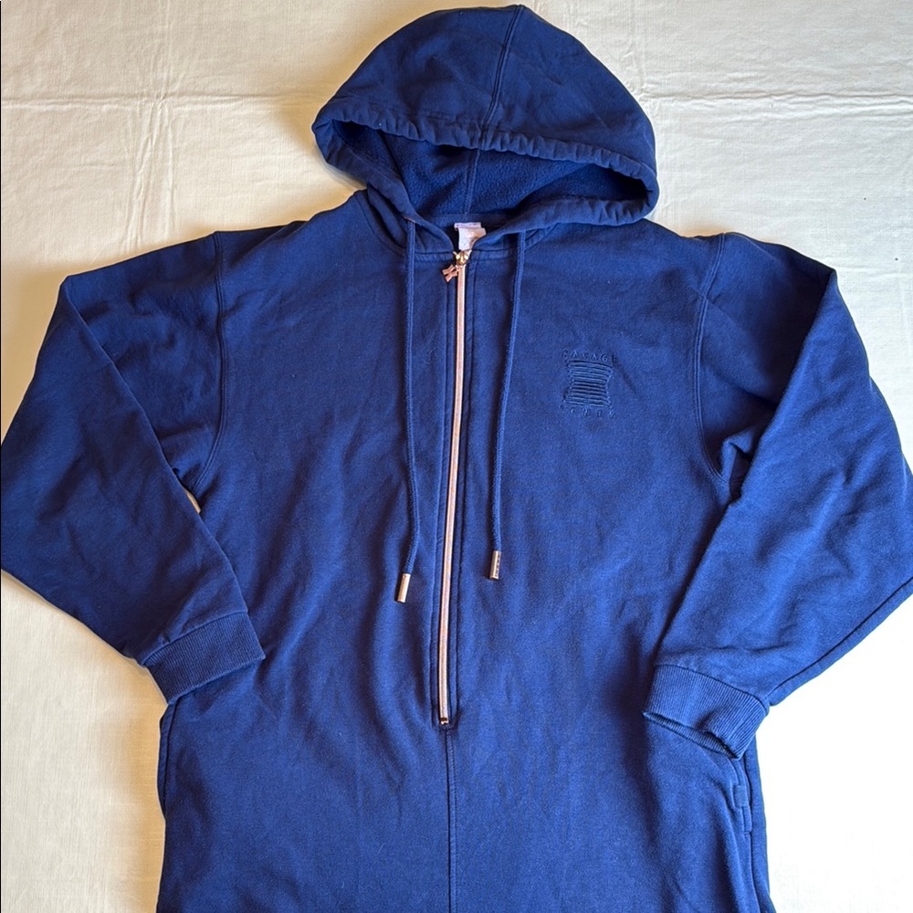 Savage X Fenty Women's Blue Zip Up Hoodie Jumpsuit Size XS